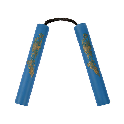 NR-002: 8 Inches Blue Nunchaku Foam with Cord