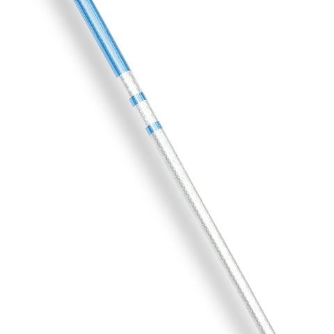 Chrome Competition Silver/Blue Lotus Wood Bo Staff - 60" Inches