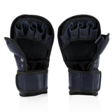 Fairtex FGV15 MMA Leather 7oz Sparring Gloves -  Blue