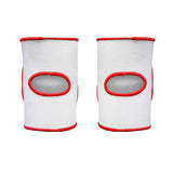 Deluxe Padded MMA/ Judo Knee Pads - White/Red