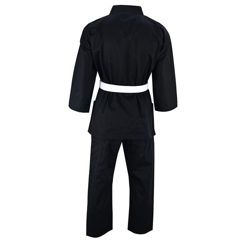 Karate Uniform Black:  Childrens P/C - 7OZ