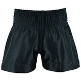 KickBoxing Competition Satin Fight shorts - Black