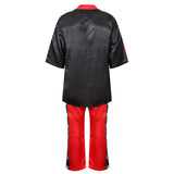 Competition Kickboxing Satin Uniform - Black/Red