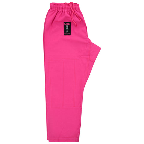 PMA Kids Elite Pearl Weave Jiu Jitsu Gi - Pink