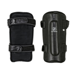 Krav Maga Deluxe Black Leather Shin Guards