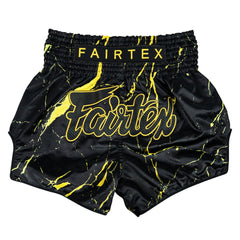 Fairtex  Muay Thai Fight Shorts Black - Marble