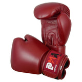 Elite Leather Classic Maroon Series Boxing Gloves - Sale