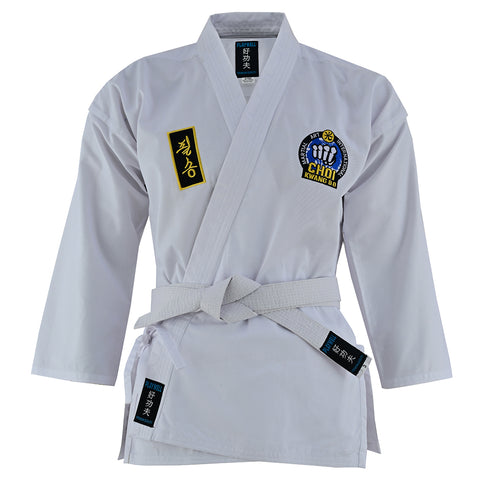 Official Kids Choi Kwang Do All White Students Uniform