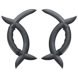 Black Polypropylene Wushu Meridian Axe Couple