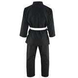Playwell Adults Basic Plain Ju Jitsu Suit - Black 450g