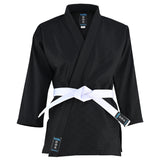 Playwell Adults Basic Plain Ju Jitsu Suit - Black 450g