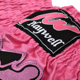 Ladies Pink Satin Training Shorts