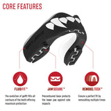 SAFEJAWZ Extro Series Fangz Self Fit Mouthguards - Black