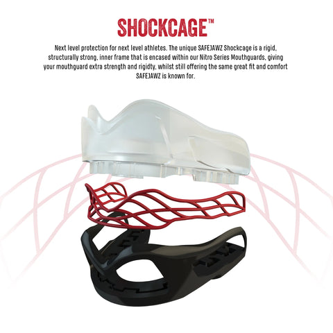 SAFEJAWZ Nitro Series Self Fit Mouthguards - Black
