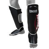 Sandee Cool Tec Leather Shin Guards - Black