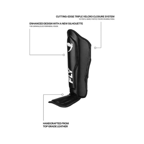 FLY MMA Spectre 2:0 Shin Guards  - Black
