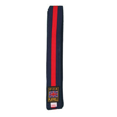 Tang Soo Do Midnight Blue Coloured Belt With Red Stripe