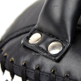 Twins KPL10 Curved Leather Thai Kick Pads - Black