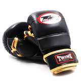 Twins Special GGL14 MMA Sparring Gloves - Black-Gold