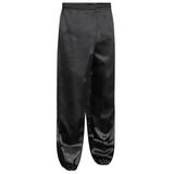 Wushu Black Silk Trousers